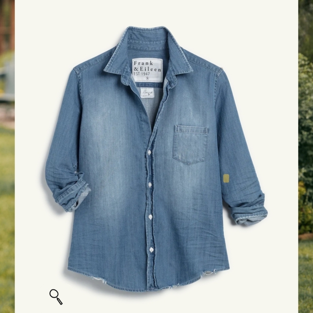 Frank & Eileen Barry Shirt in Distressed Vintage Wash